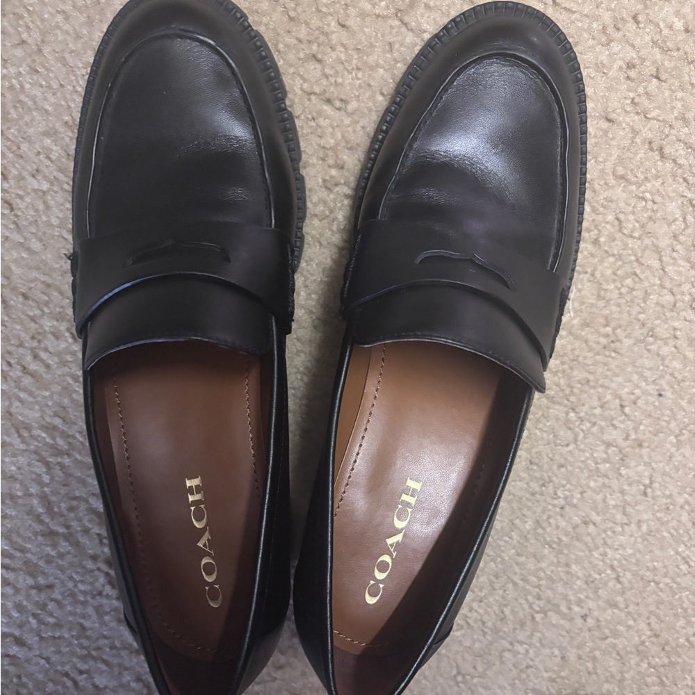 Coach loafers size 8 worn 2x
